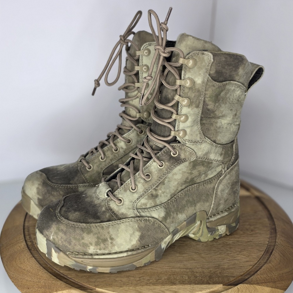 Danner TFX 8" Rough Out Gore-Tex Military Tactical Boots Desert Tan Camo Men 10